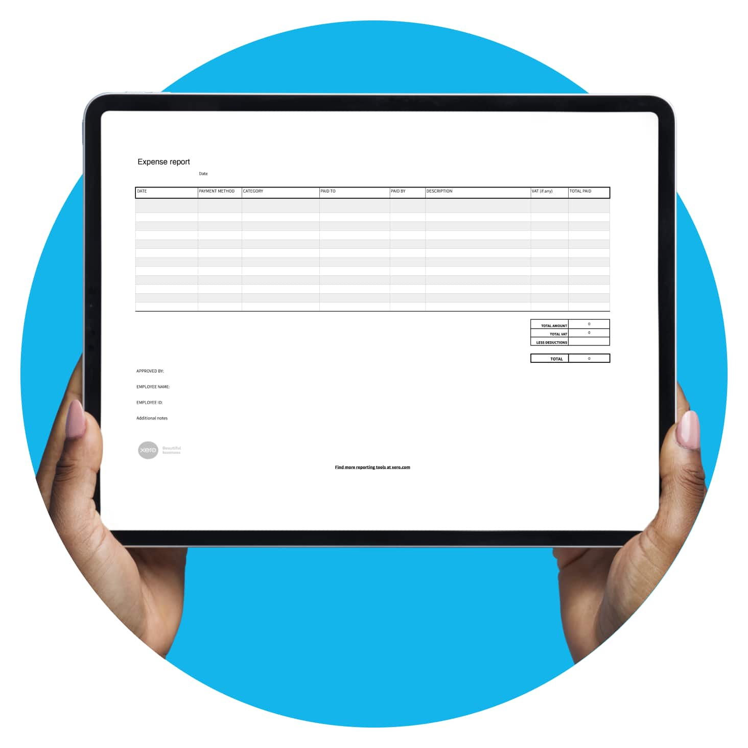 a blank commercial invoice template with fields for users to fill out