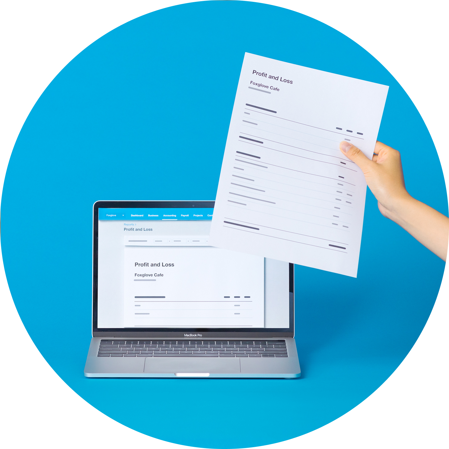 Financial reports displayed on a laptop - emailed and printed for a nonprofit’s board members and other stakeholders.