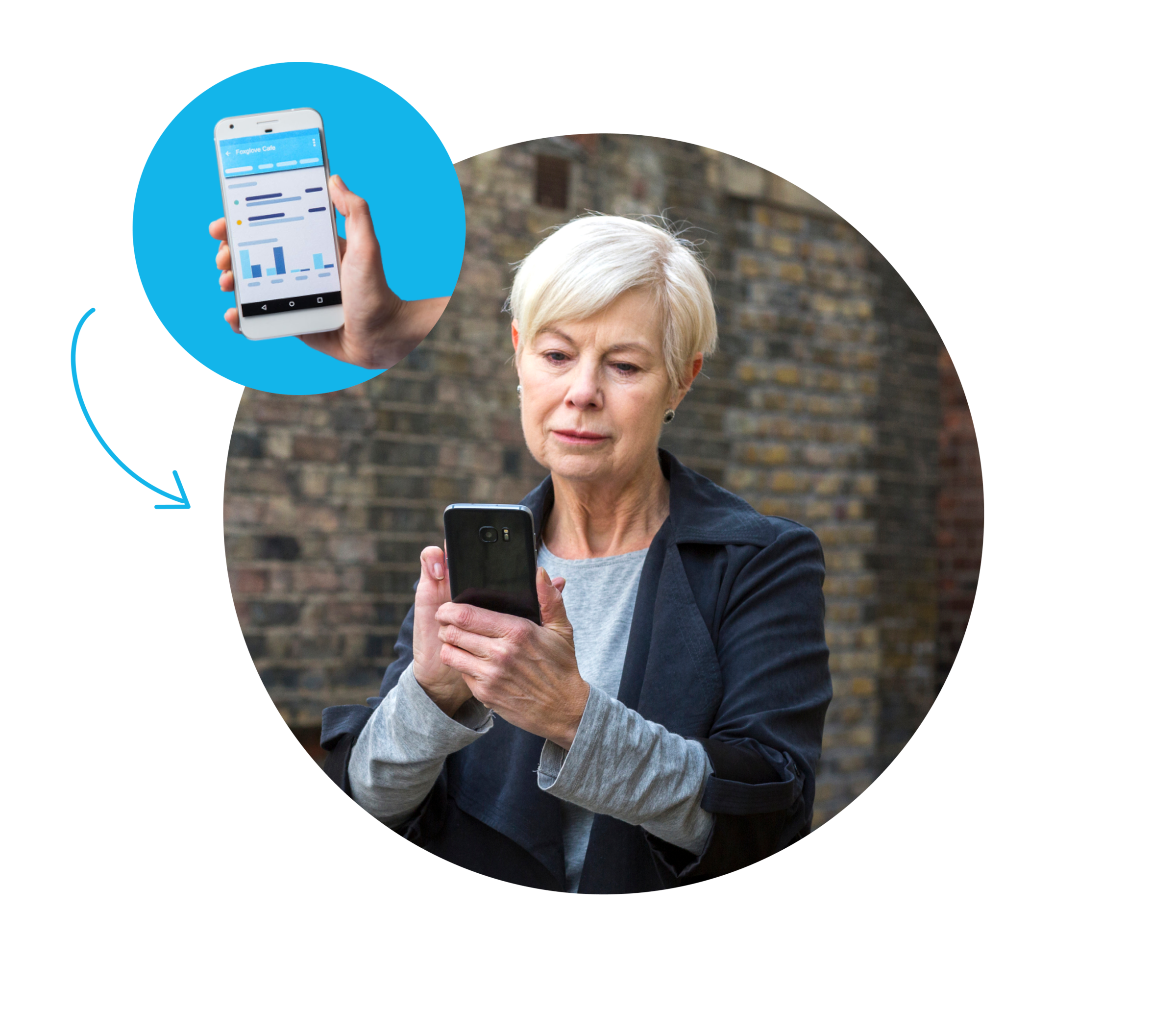 A business owner checks her financial position and accounting reports using the Xero Accounting app.