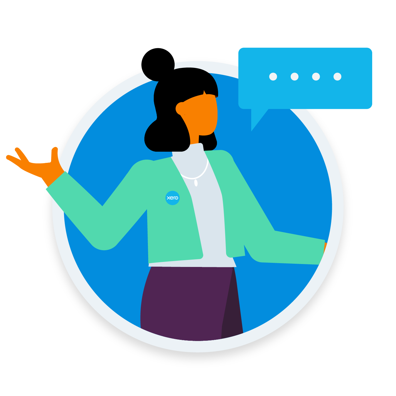 A Xero representative explaining why Xero makes sense for hospitals