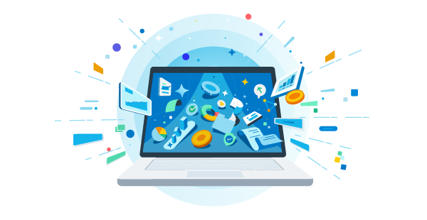 A laptop visualizing all the things Xero's quoting software can do for manufacturing businesses