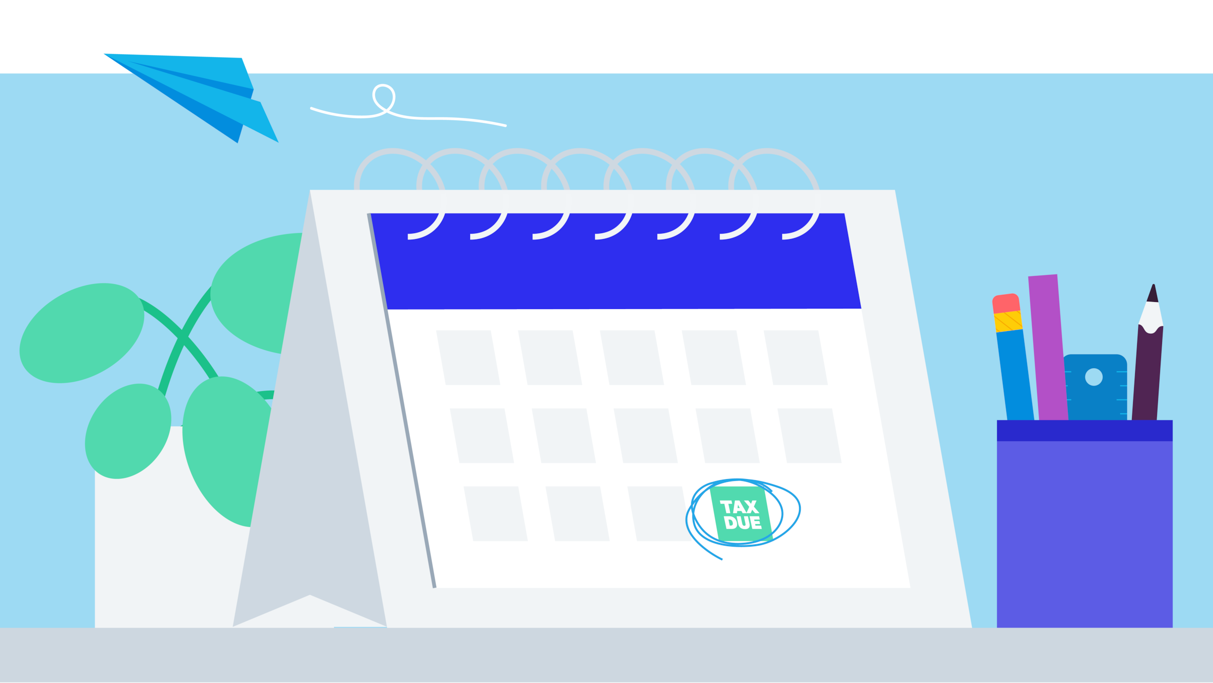 A calendar with a date circled